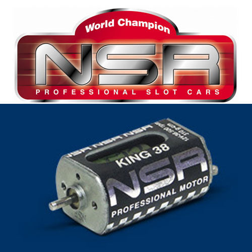 NSR 3015 King 1/32 Slot Car Long Can 38,500 RPM Motor 38K