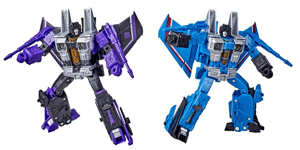 Hasbro Transformers War for Cybertron Earthrise Voyager Thundercracker & Skywarp Seeker 2-Pack Action Figures WFC-E29