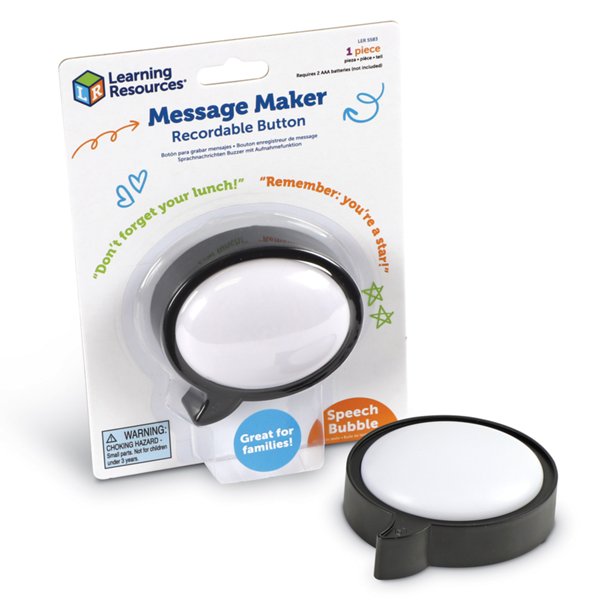 Speech Bubble Message Maker Recordable Button