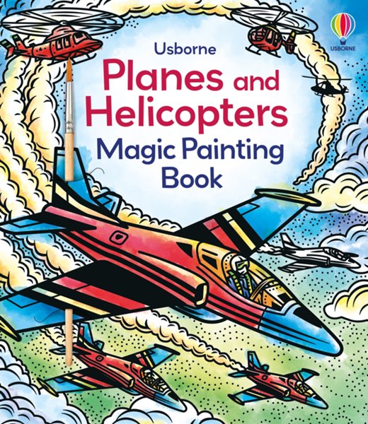 Planes and Helicopters Magic Painting Book