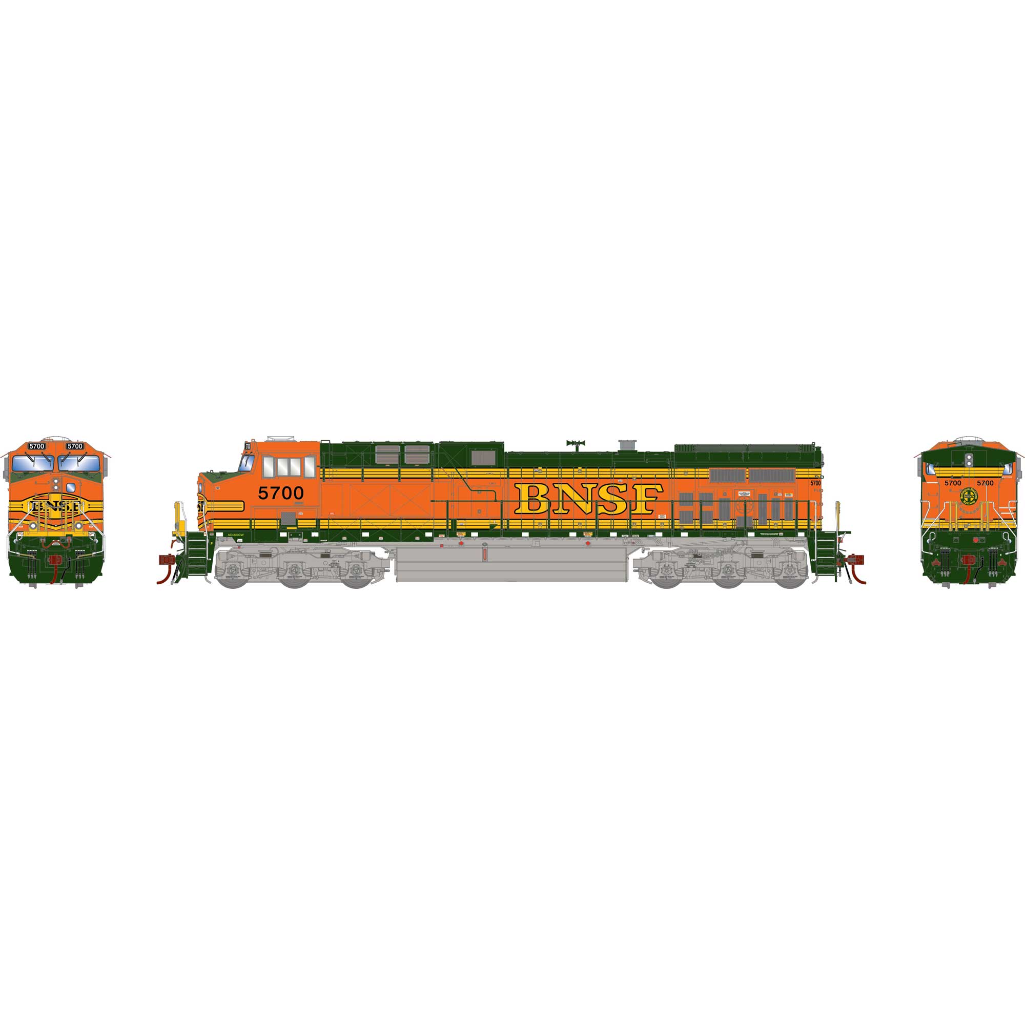 HO AC4400CW Locomotive, with DCC & Sound, BNSF #5700