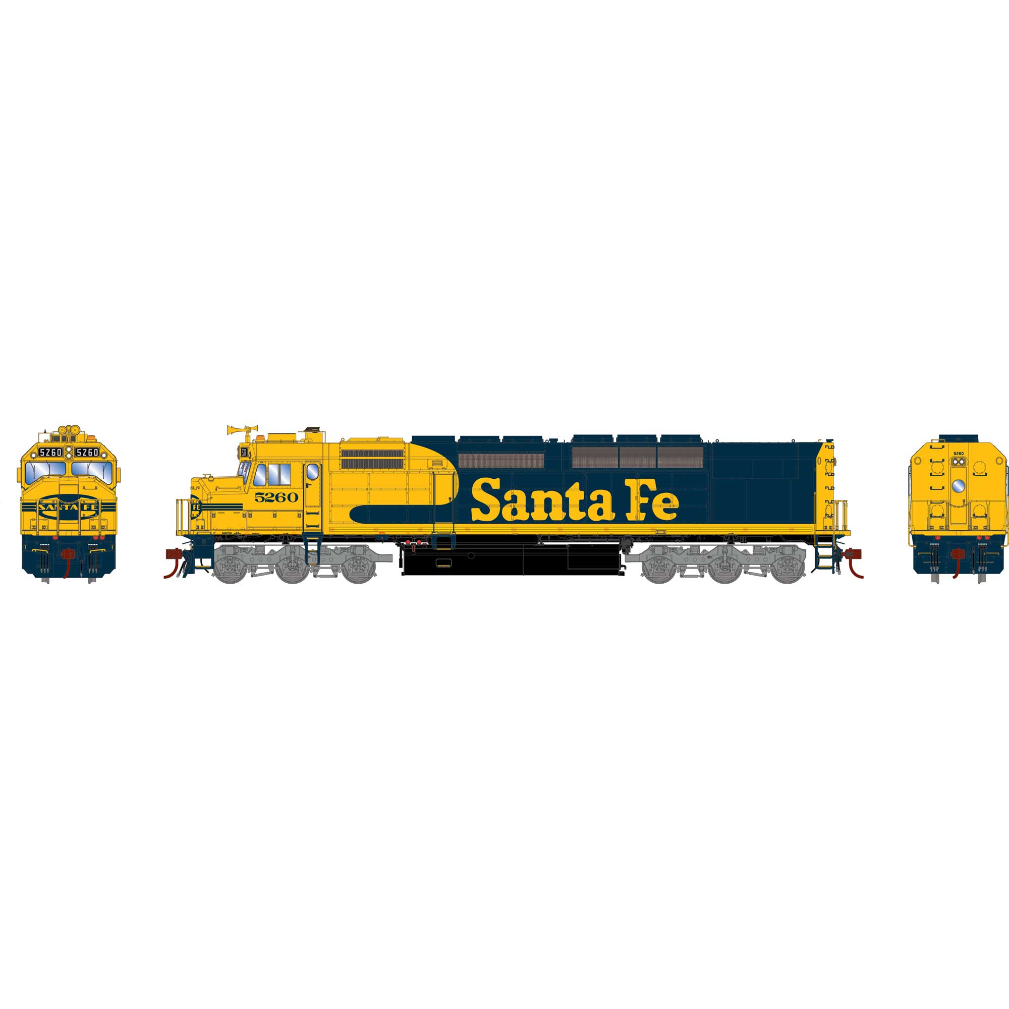 HO SDP40F Locomotive, ATSF #5260