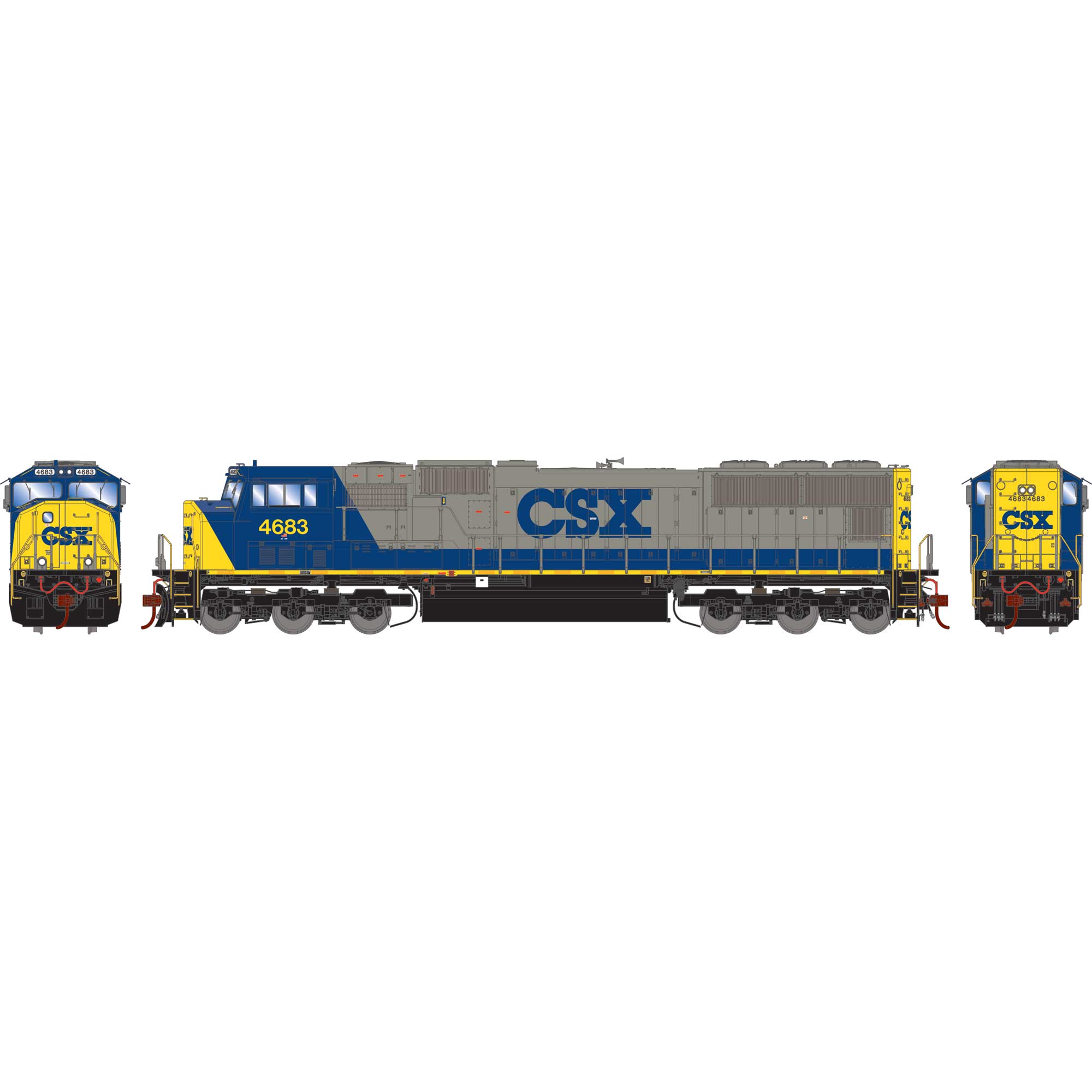 HO SD70M Locomotive, CSX / YN2 #4683