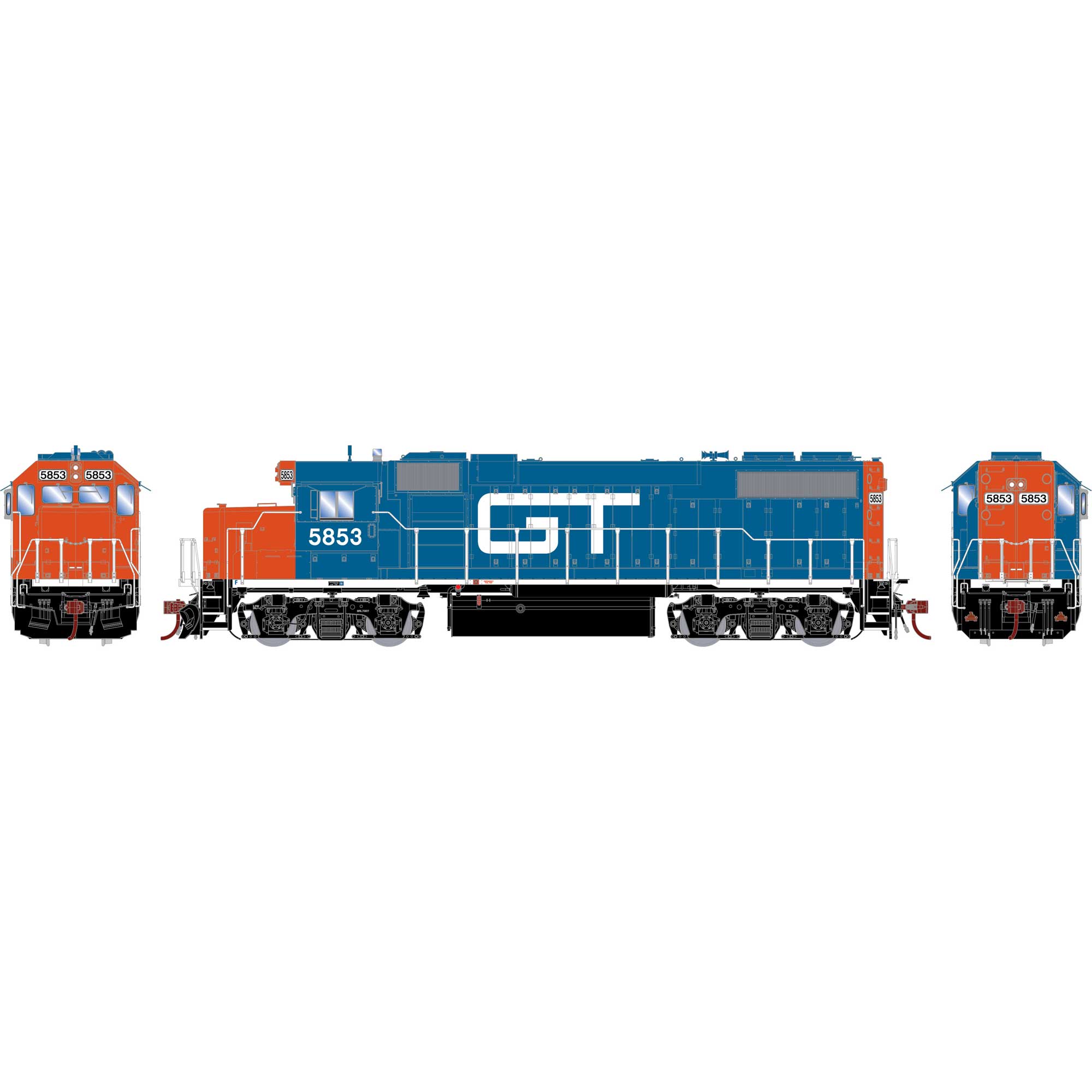 HO GP38-2, GTW #5853