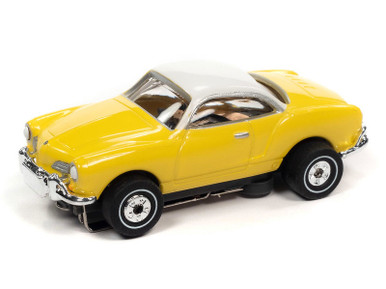 Auto World 1963 Volkswagen Karmann Ghia (Yellow) Thunderjet HO Slot Car