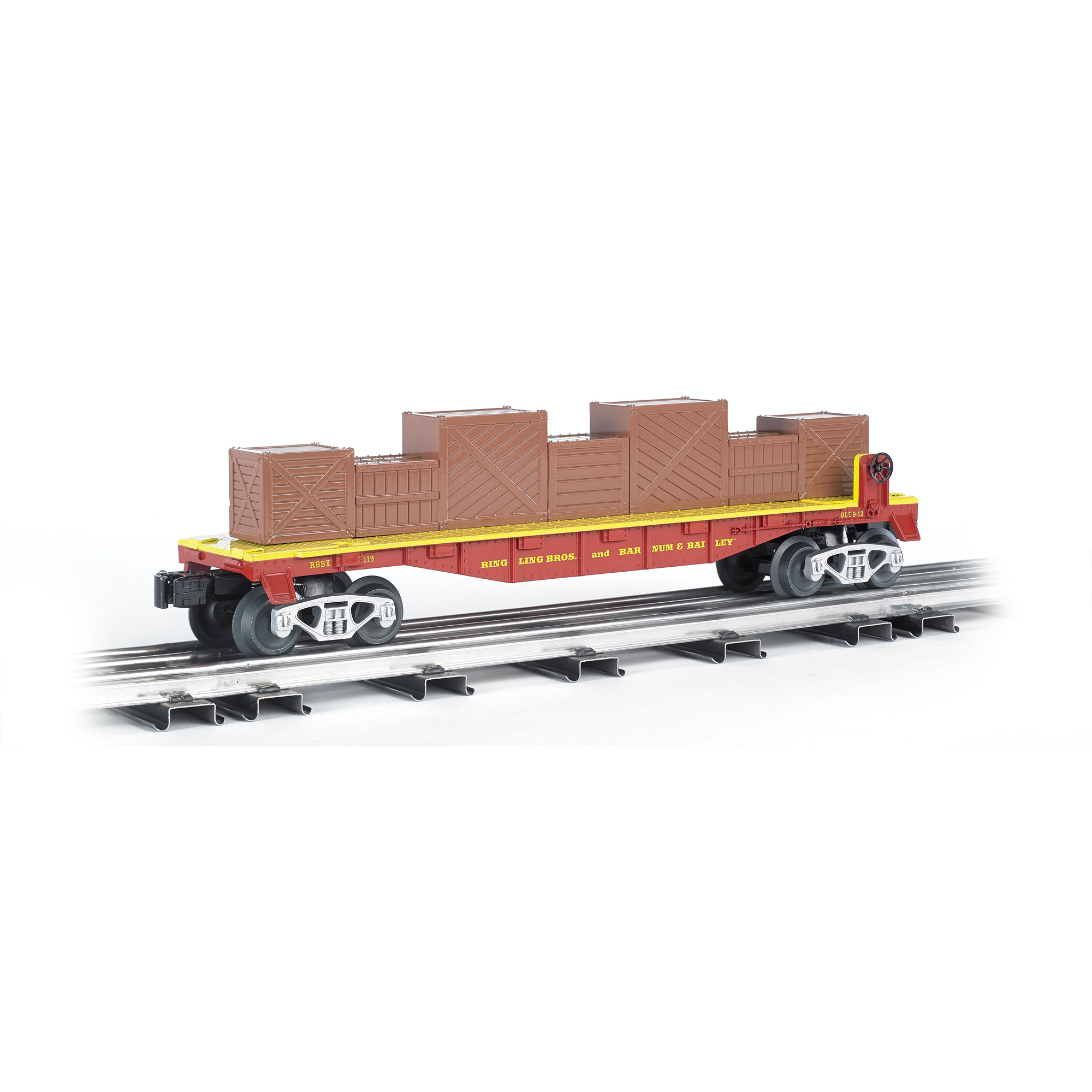 O Williams Flatcar w Crates Ringling Bros