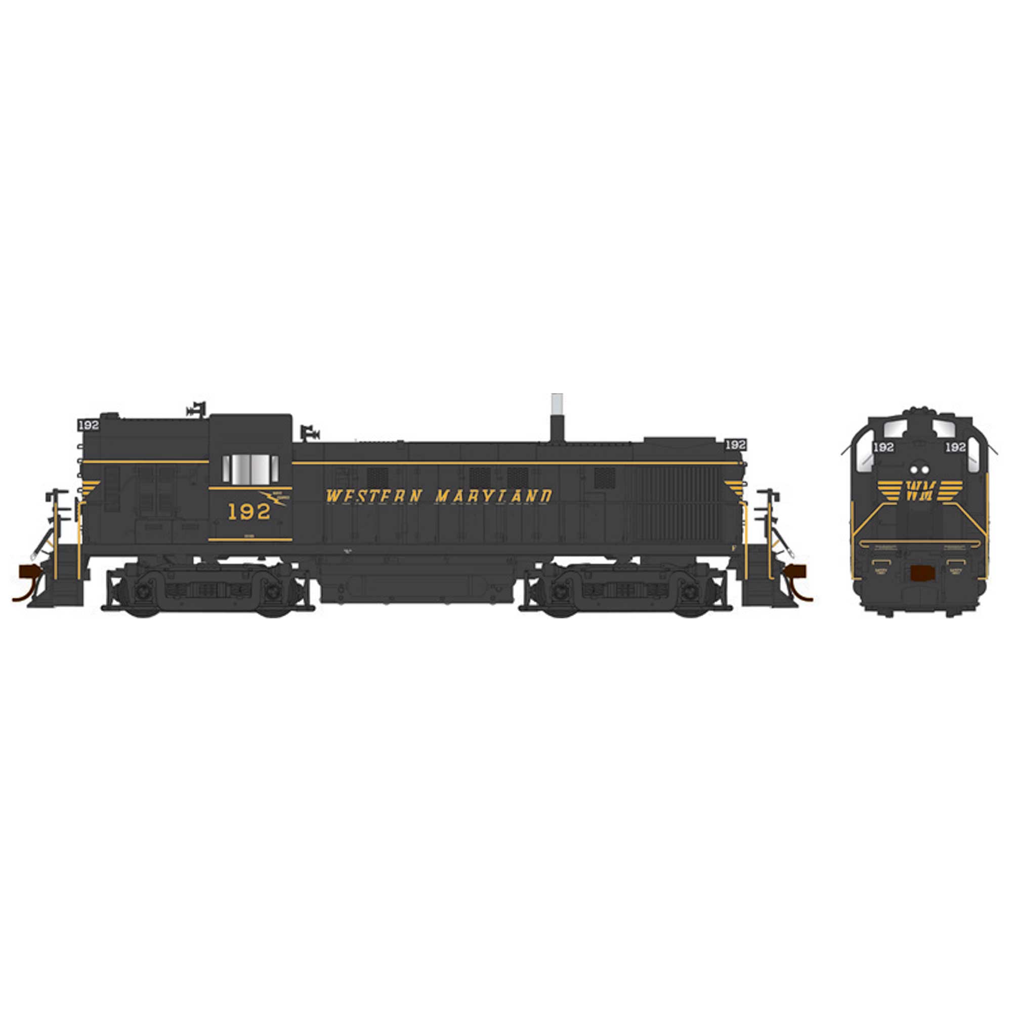 HO RS3 WM Hammerhead Speed Letter Locomotive #194 with Sound