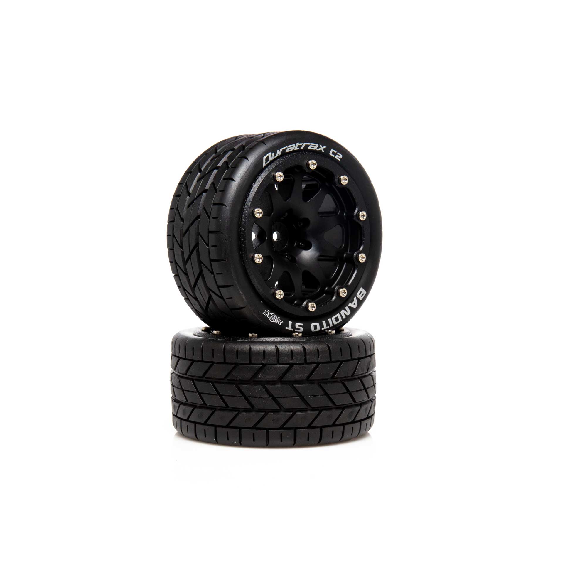 Bandito ST Belted 2.8″ 2WD Mounted Rear Tires, .5 Offset, Black (2)