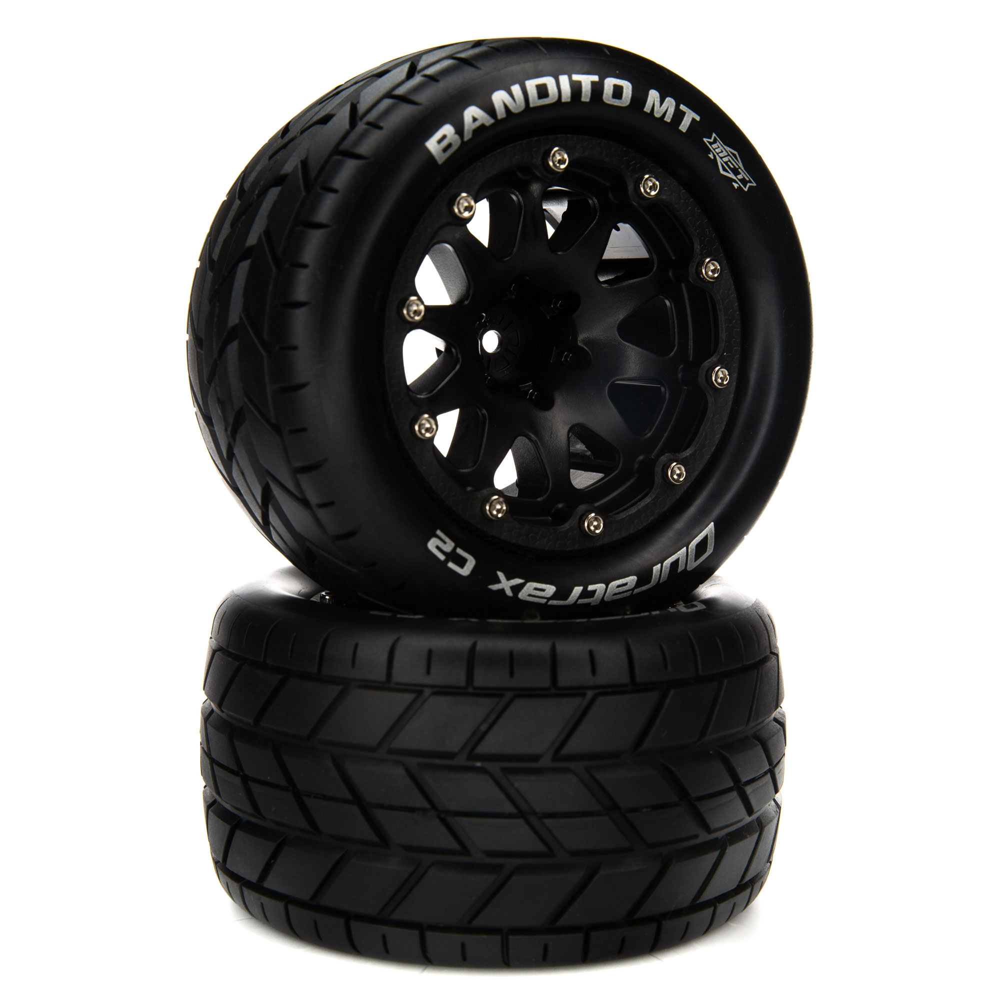 Bandito MT Belted 2.8″ Mounted Front/Rear Tires, 14mm Black (2)