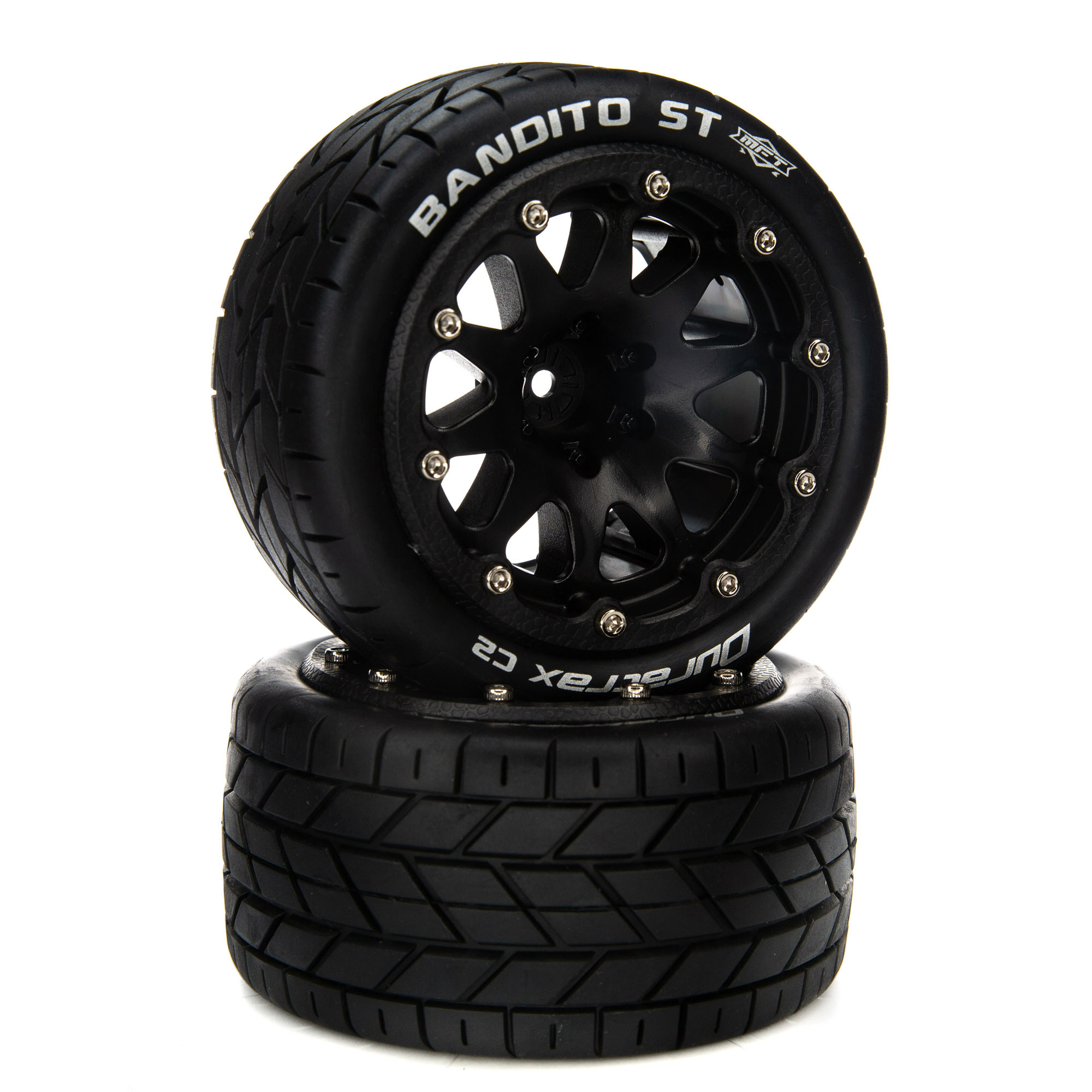 Bandito ST Belted 2.8″ Mounted Front/Rear Tires, 14mm Black (2)