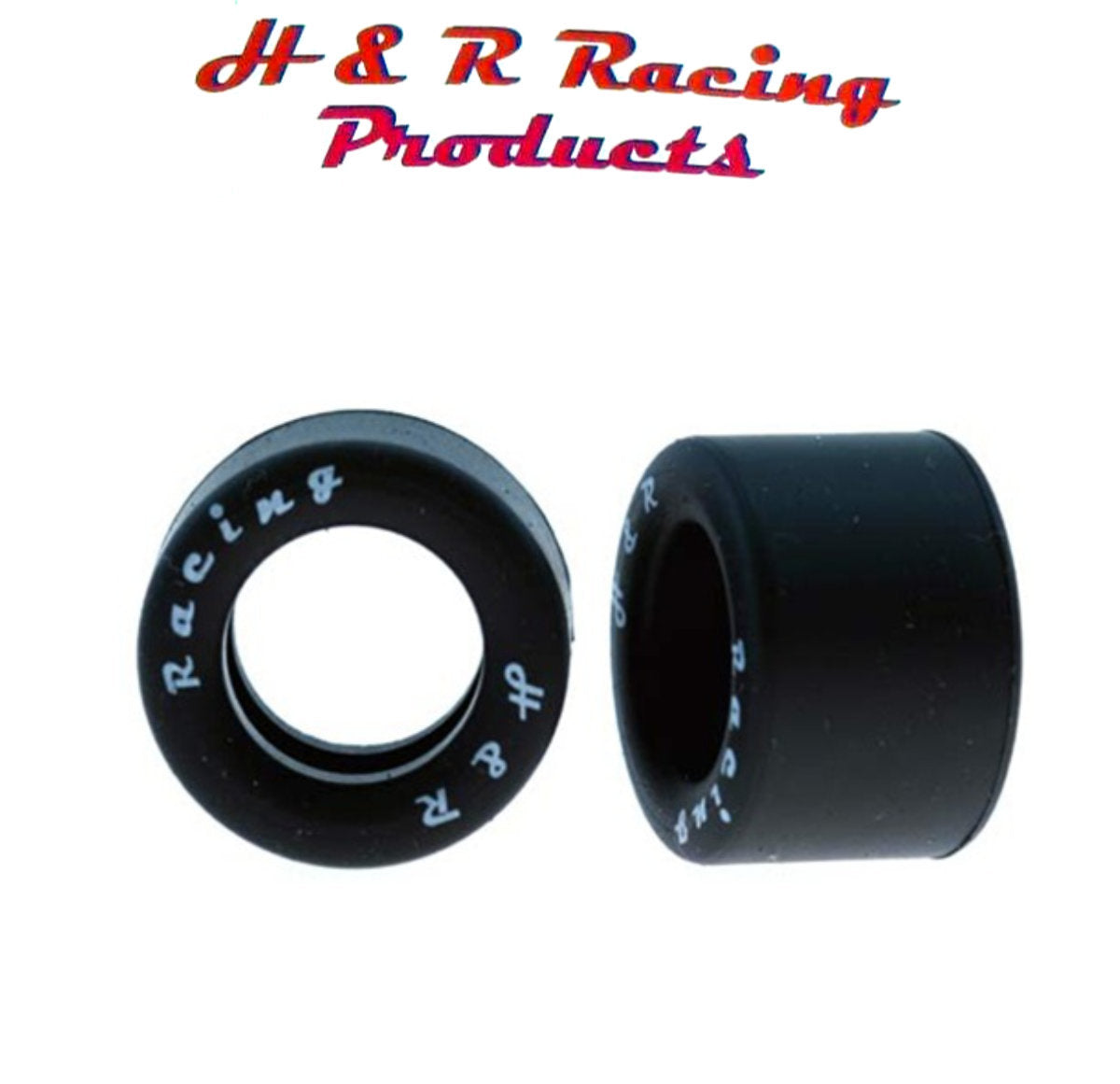 H&R Racing HR1401 Front Silicone Tires 27×12 1/24 Slot Car 1/8 Axle