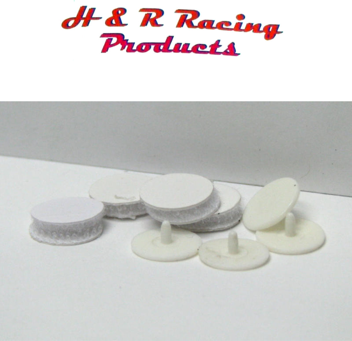 H&R Racing HR501 Body Mounting Buttons w/ Double Sided Tape 1/24 Slot Car