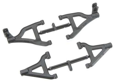 RPM Black Front Suspension A-Arms for Traxxas 1/16 Slash 4×4 & Other 1/16