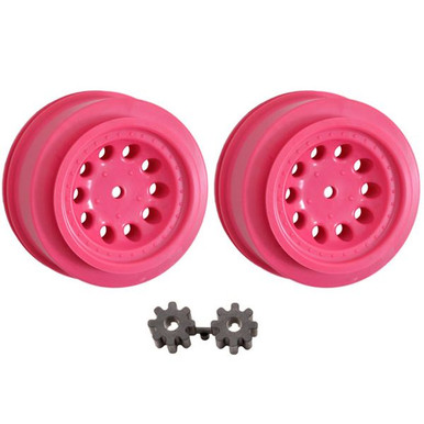 RPM Pink Revolver 2.2/3.0 Front Slash 2WD Wheels