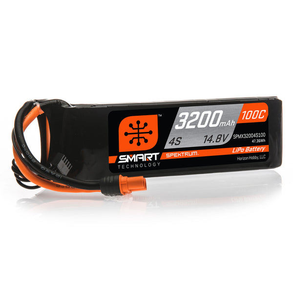 Smart 4S LiPo Battery, 3200mAh 100C, IC3 Plug