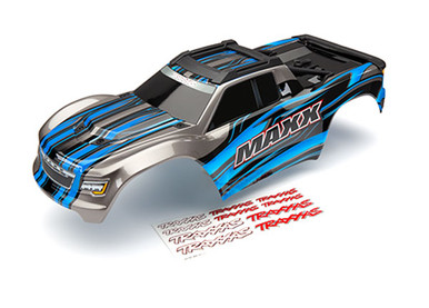 Traxxas Maxx Blue Painted Body with Decals