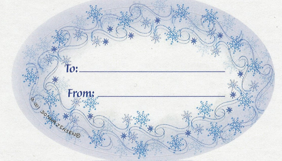 Adhesive Labels – Snowflakes