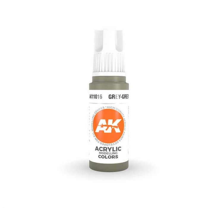 AK Interactive 17ml Bottle Grey Green 3rd Gen Acrylic Paint