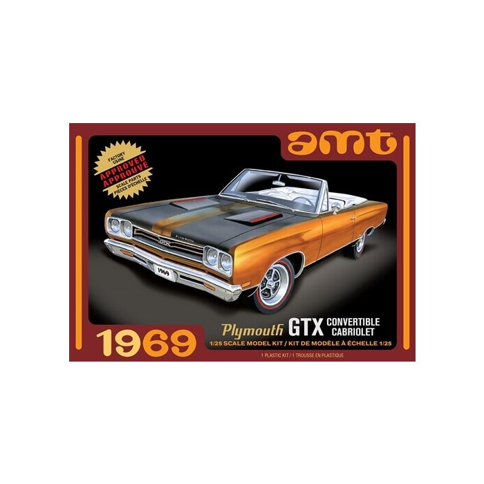 AMT 1/25 1969 Plymouth GTX Convertible Plastic Model Kit