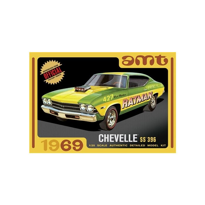 AMT 1/25 1969 Chevy Chevelle Hardtop Plastic Model Kit