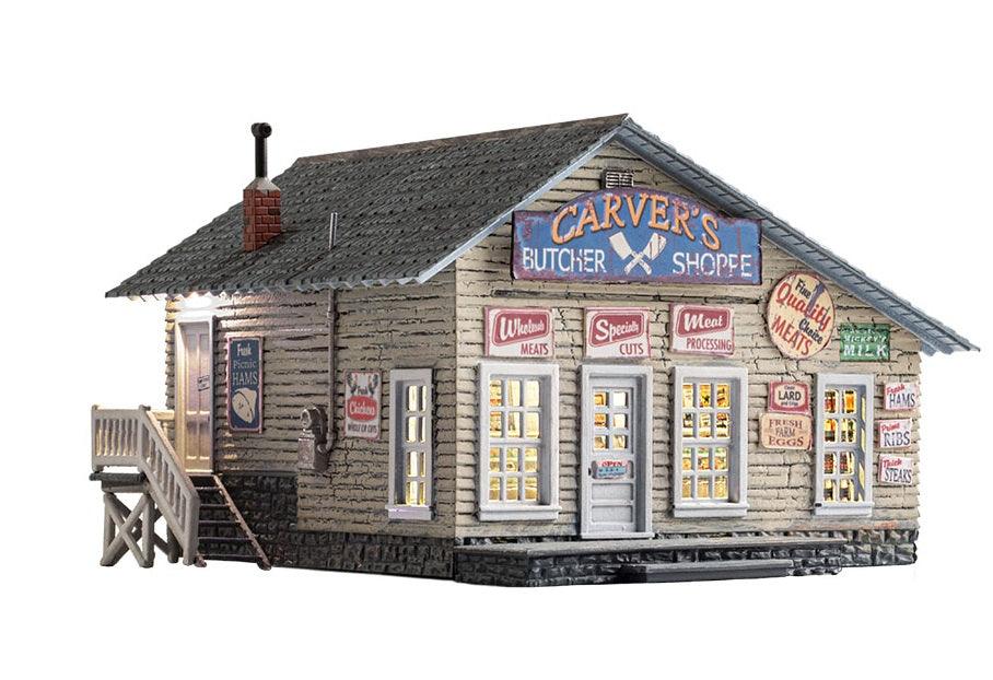 Woodland Scenics br5068 HO Scale Carver’s Butcher Shoppe