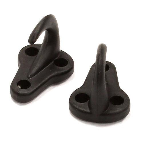 Integy C25012BLACK Realistic Bolt-On Hooks (S) (2) Rock Crawler