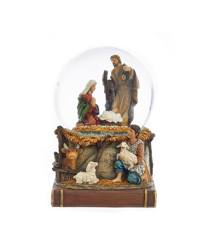 100MM Musical Nativity Water Globe