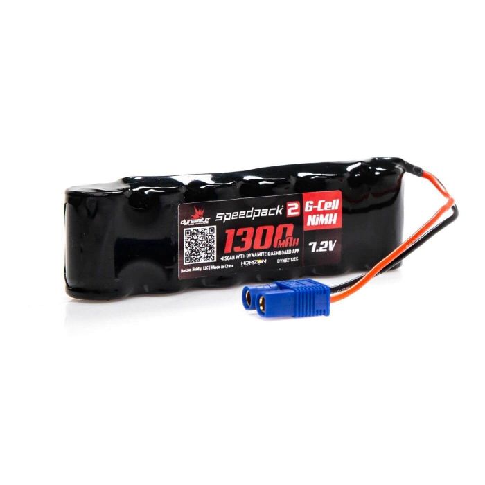 Dynamite RC Speedpack2 7.2V 1300MAH 6C NiMH Battery with EC3 Connector