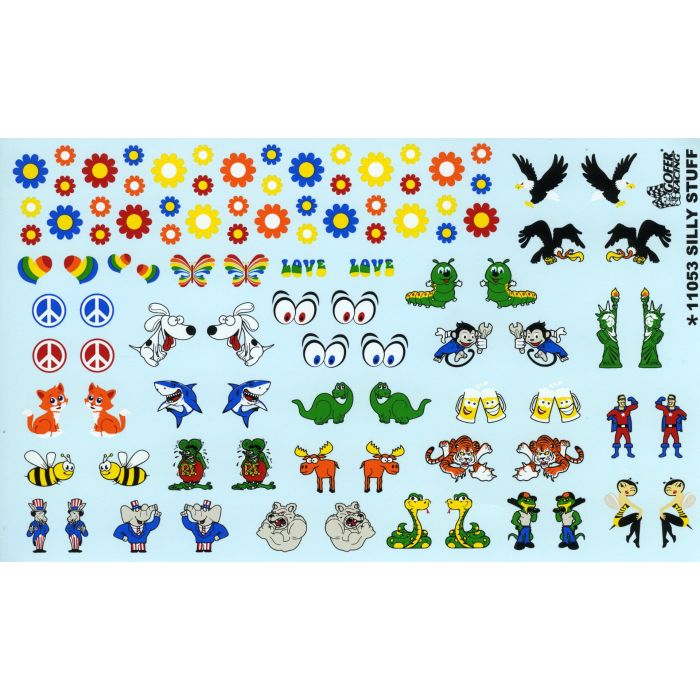 Gofer Racing 1:24-1:25 Silly Stuff Decal Sheet