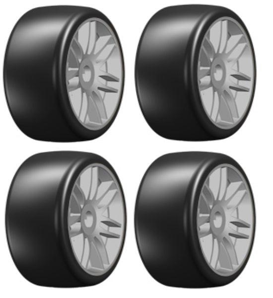 GRP GTK02-S5 GT T02 Slick S5 Medium Mounted Belted Tires (40 1/8 Buggy 17mm