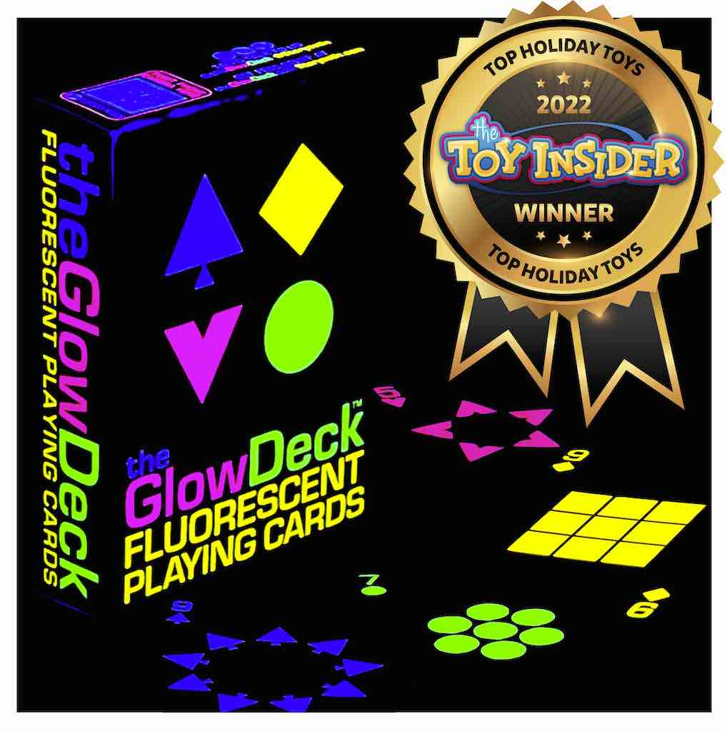 GlowDeckTM Fluorescent Playing Cards