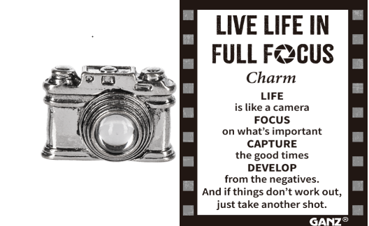 Live Life in Full Focus Charm