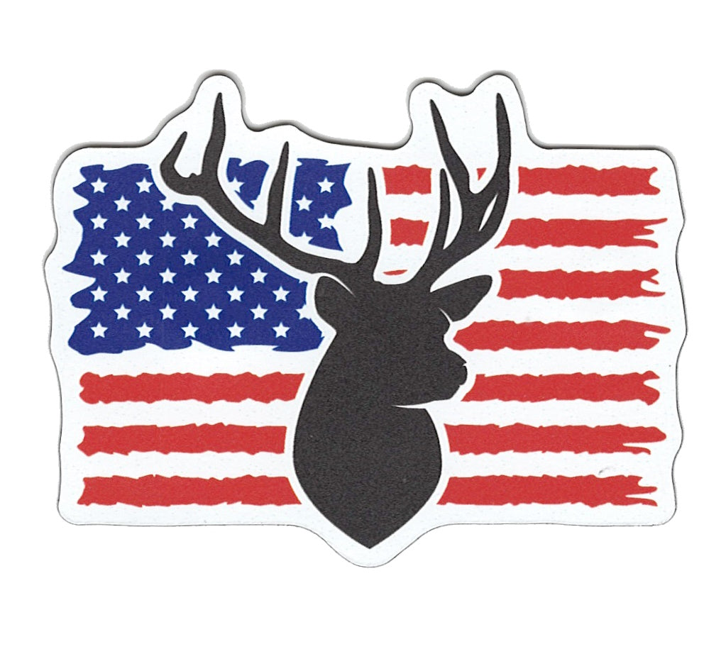 Small Flex Magnet – American Flag Deer