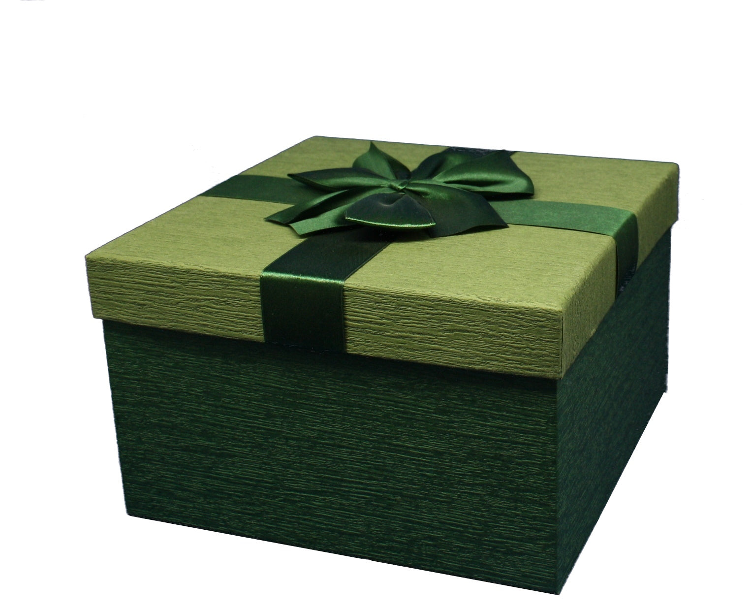 Elegant Square Gift Box – Green Medium