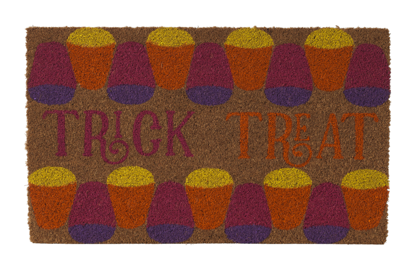 Harvest Coir Doormat – Candy Corn