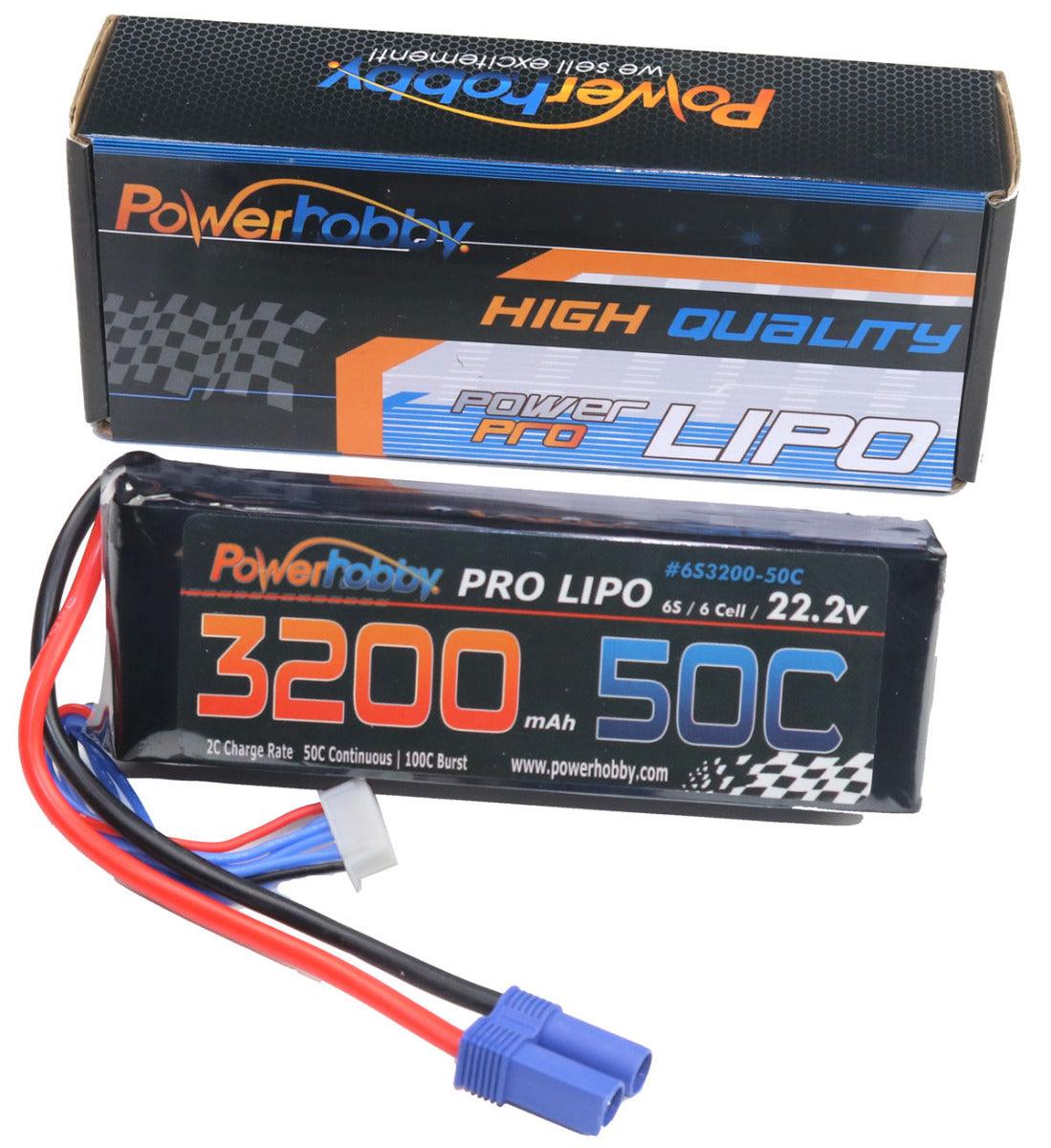 Powerhobby 6s 22.2v 3200mah 50c Lipo Battery w EC5 Plug : E-Flite F-16