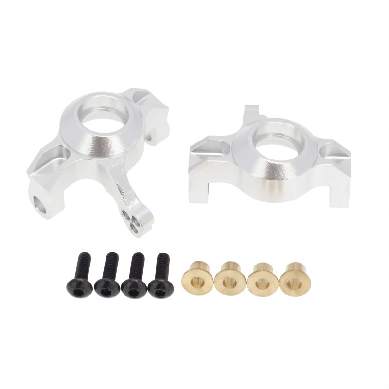 Powerhobby Aluminum Steering Knuckles Silver Axial RR10 Wraith