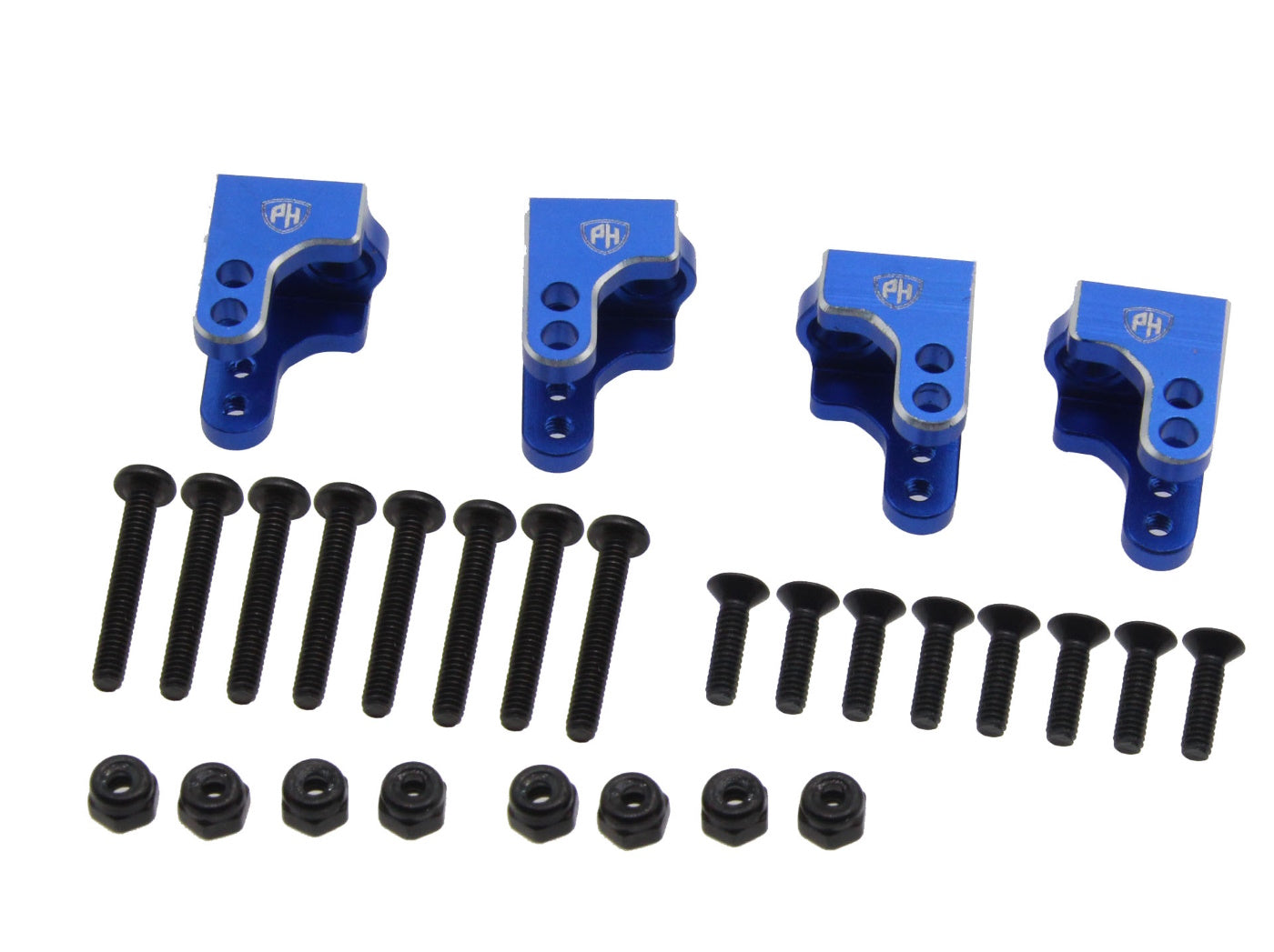 Powerhobby Aluminum Upper Shock Mount Blue Losi Mini LMT