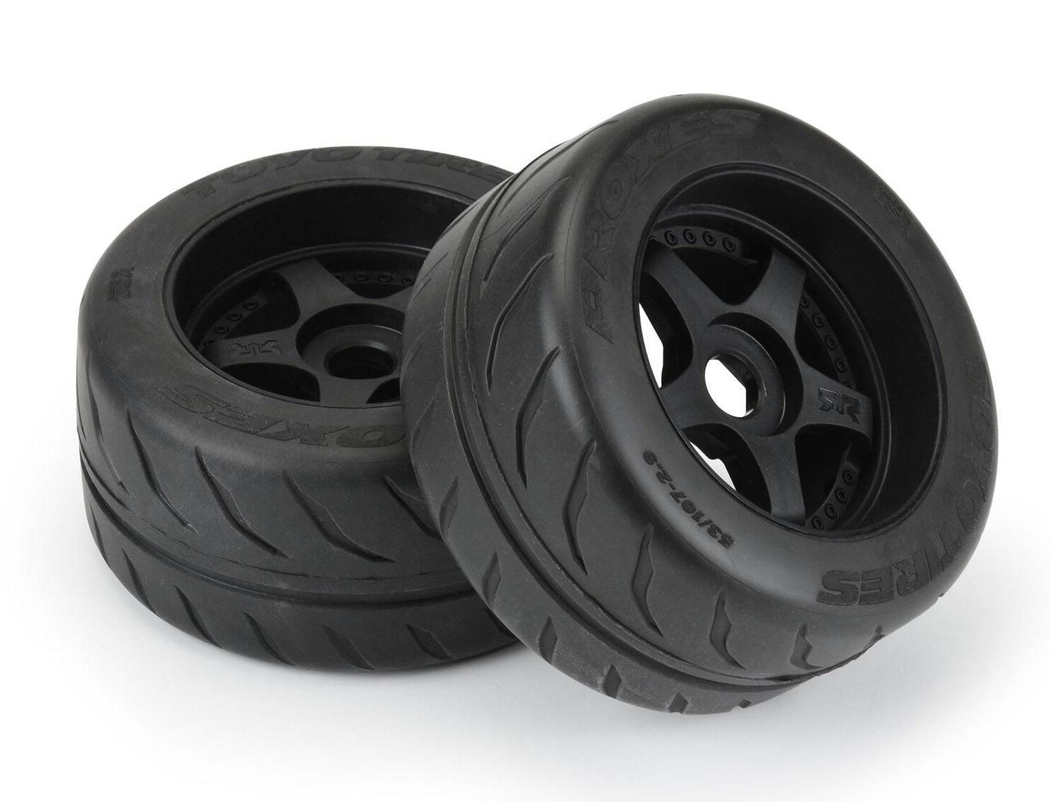 Pro-Line 1/7 Toyo Proxes R888R S3 Rear 53/107 2.9″ BELTED Mounted 17mm 5-Spoke (2)