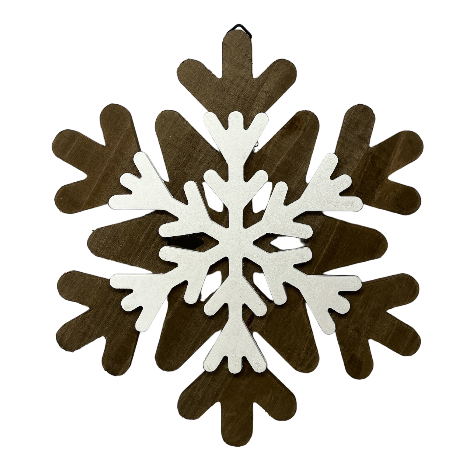 Wood Layered Snowflake Decor –