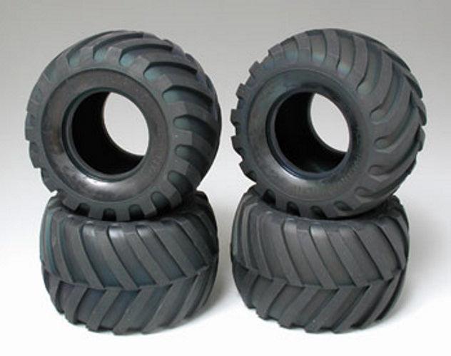 Tamiya 9805213 V-Tread Tire Set (4) For Midnight Pumpkin Lunch Box Trucks