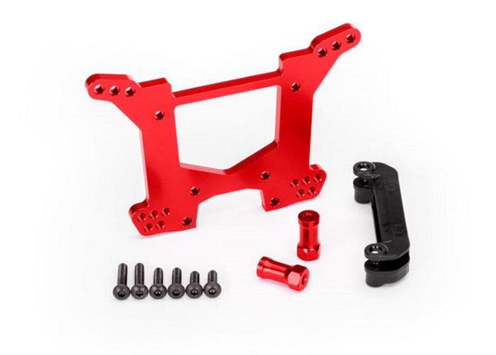 Traxxas 6738R Shock Tower Rear 7075-T6 Aluminum (Red-anodized) Rustler 4X4