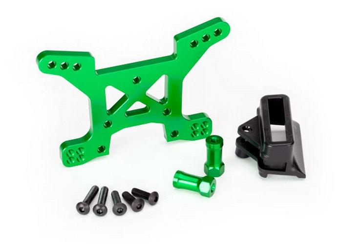 Traxxas 6739G Shock Tower Front 7075-T6 Aluminum (Green-anodized