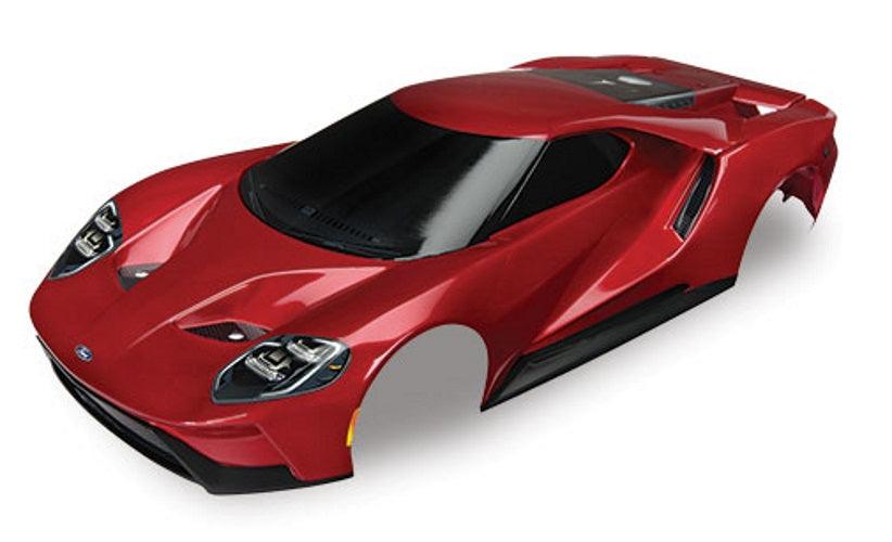 Traxxas 8311R Complete Pre-Painted Body Ford GT (Red) 4 Tec 2.0