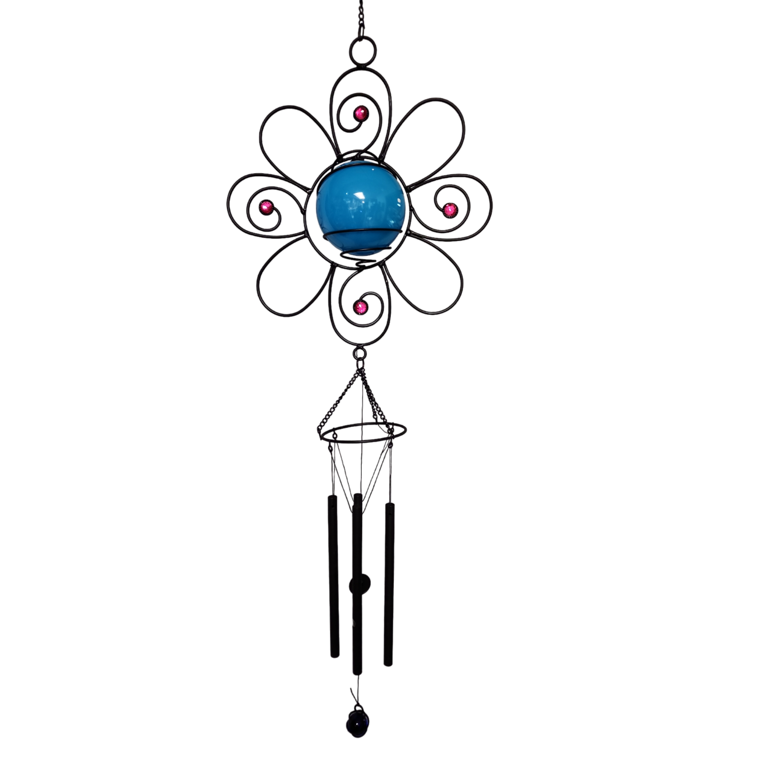 Solar LED Lighted Windchime – Flower