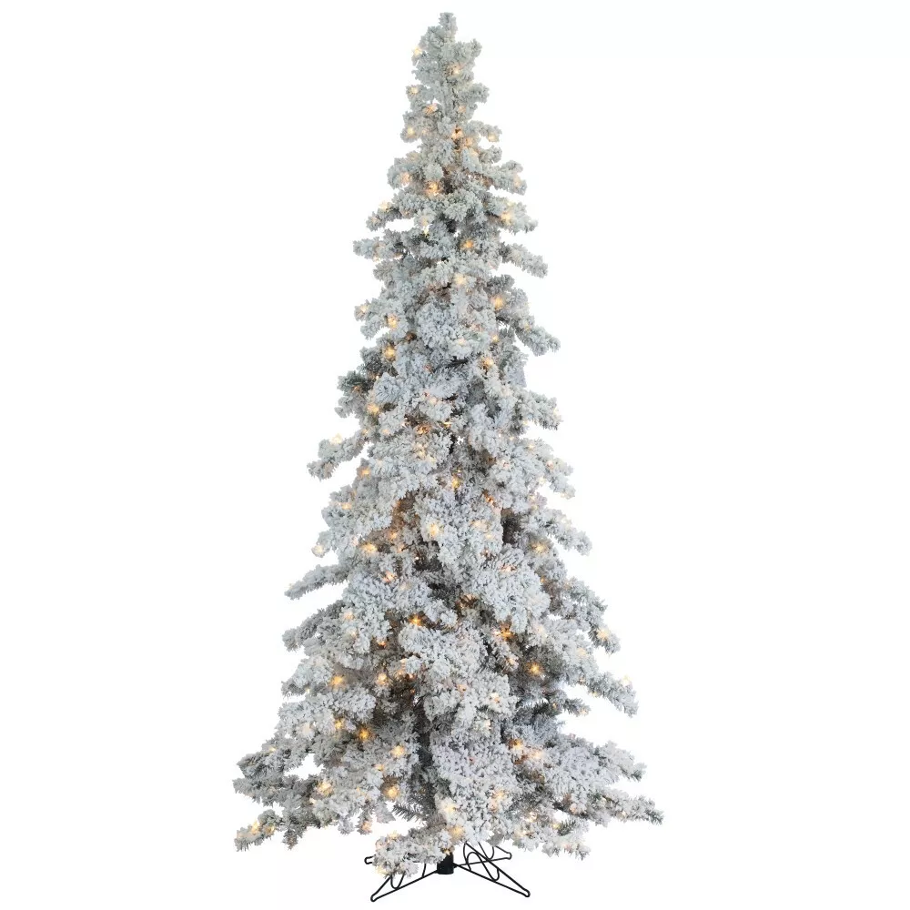 9 Foot Heavy-Flocked Layered Spruce -…