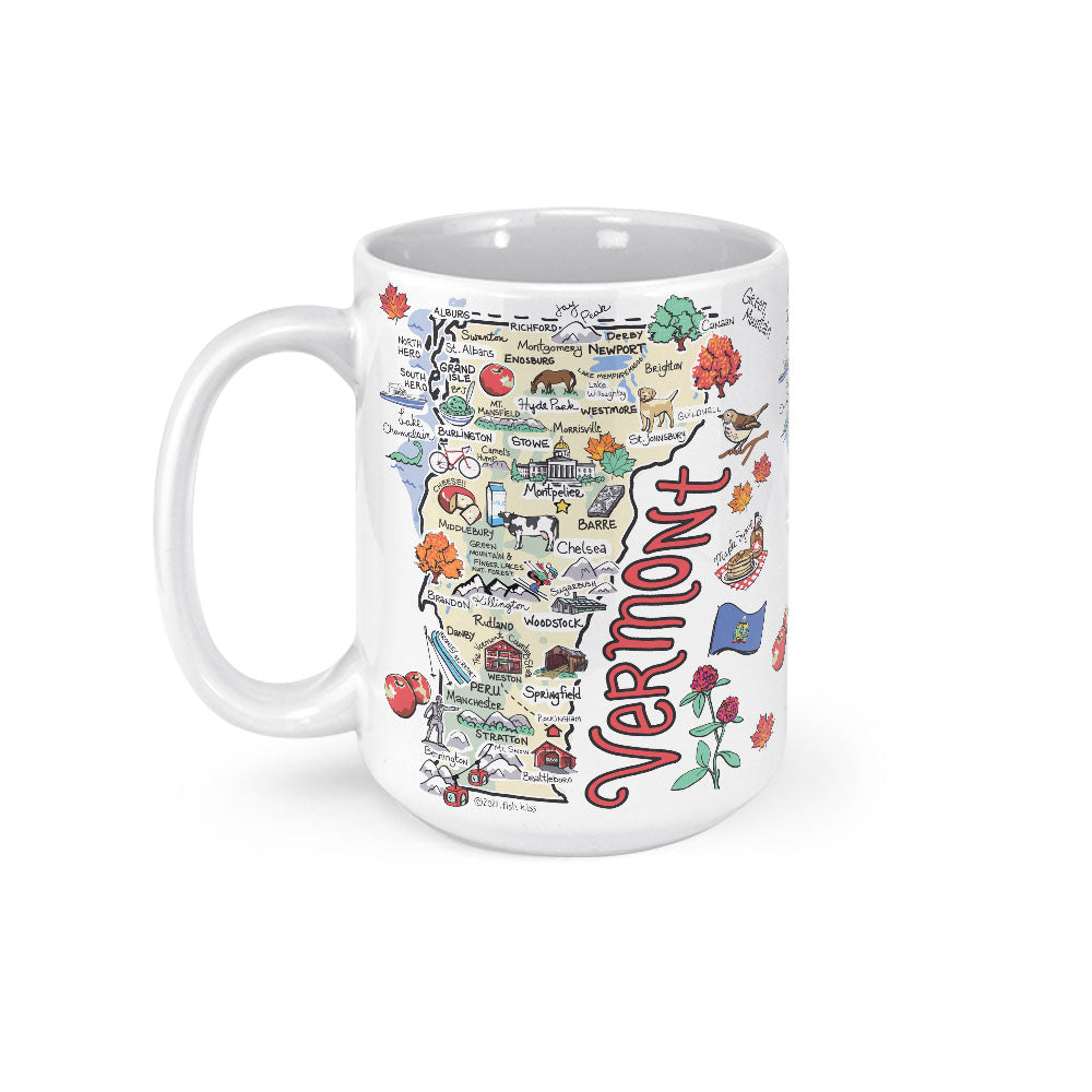 Vermont Icon Map Mug